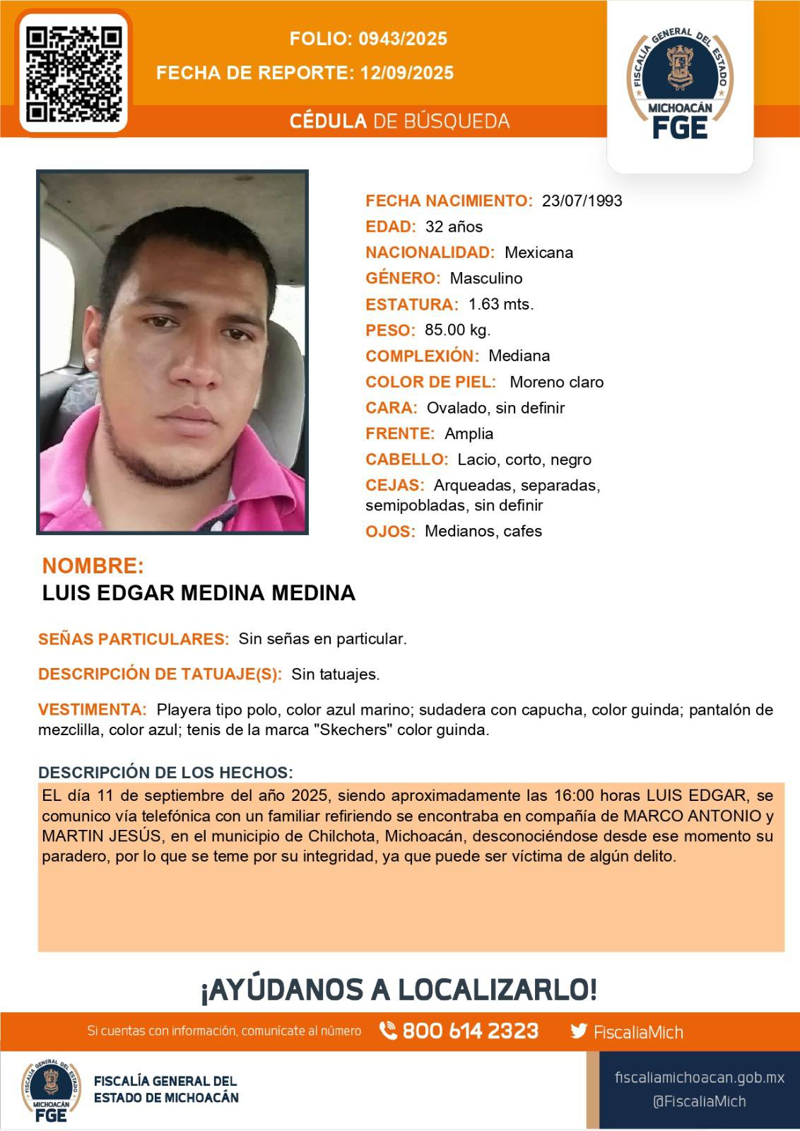 ficha-de-busqueda-de-luis-edgar-medina-medina Video: Queman camión en Michoacán para exigir la búsqueda de tres jóvenes desaparecidos - ficha-de-busqueda-de-luis-edgar-medina-medina