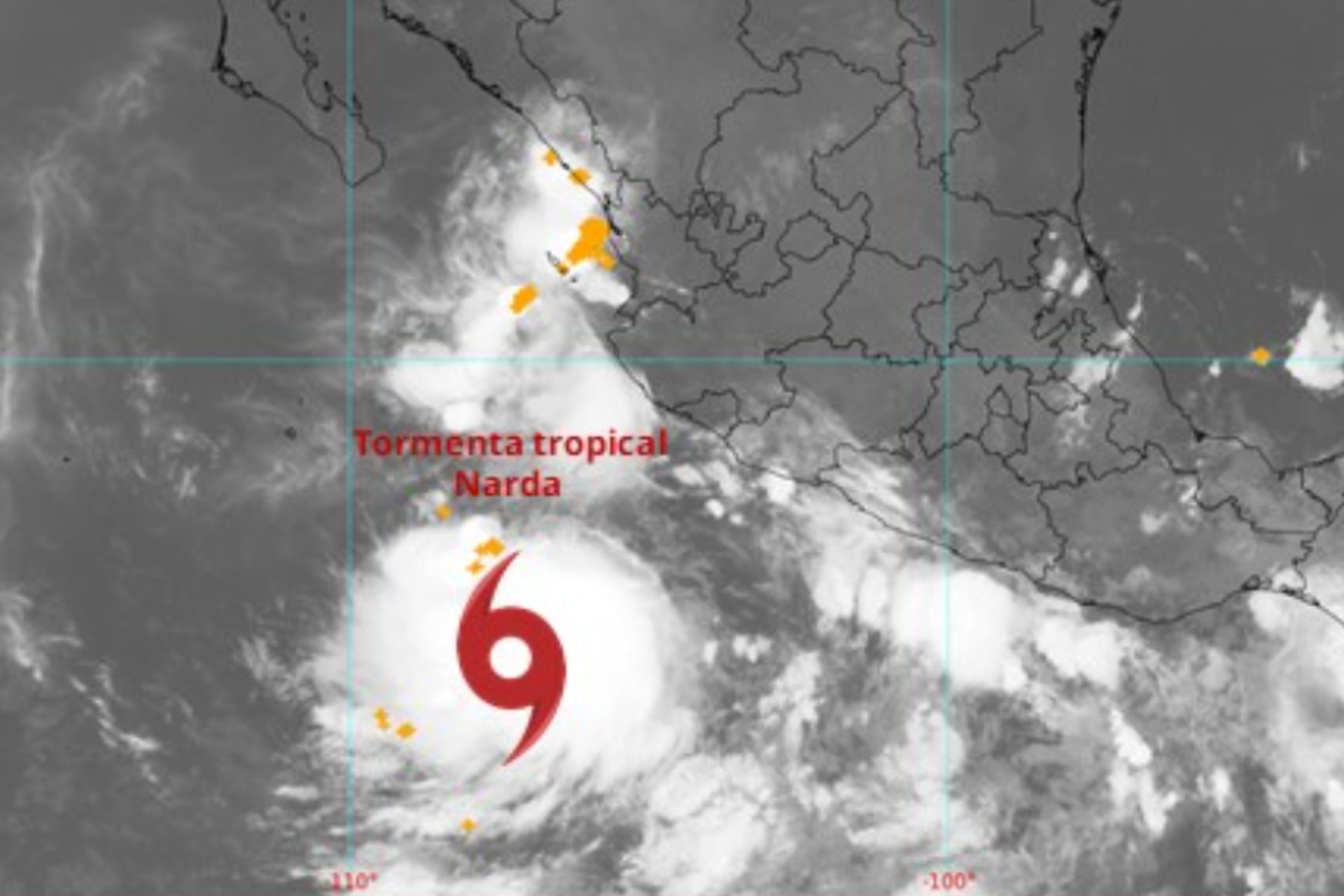 Tormenta tropical “Narda”: Trayectoria y estados afectados hoy 23 de septiembre