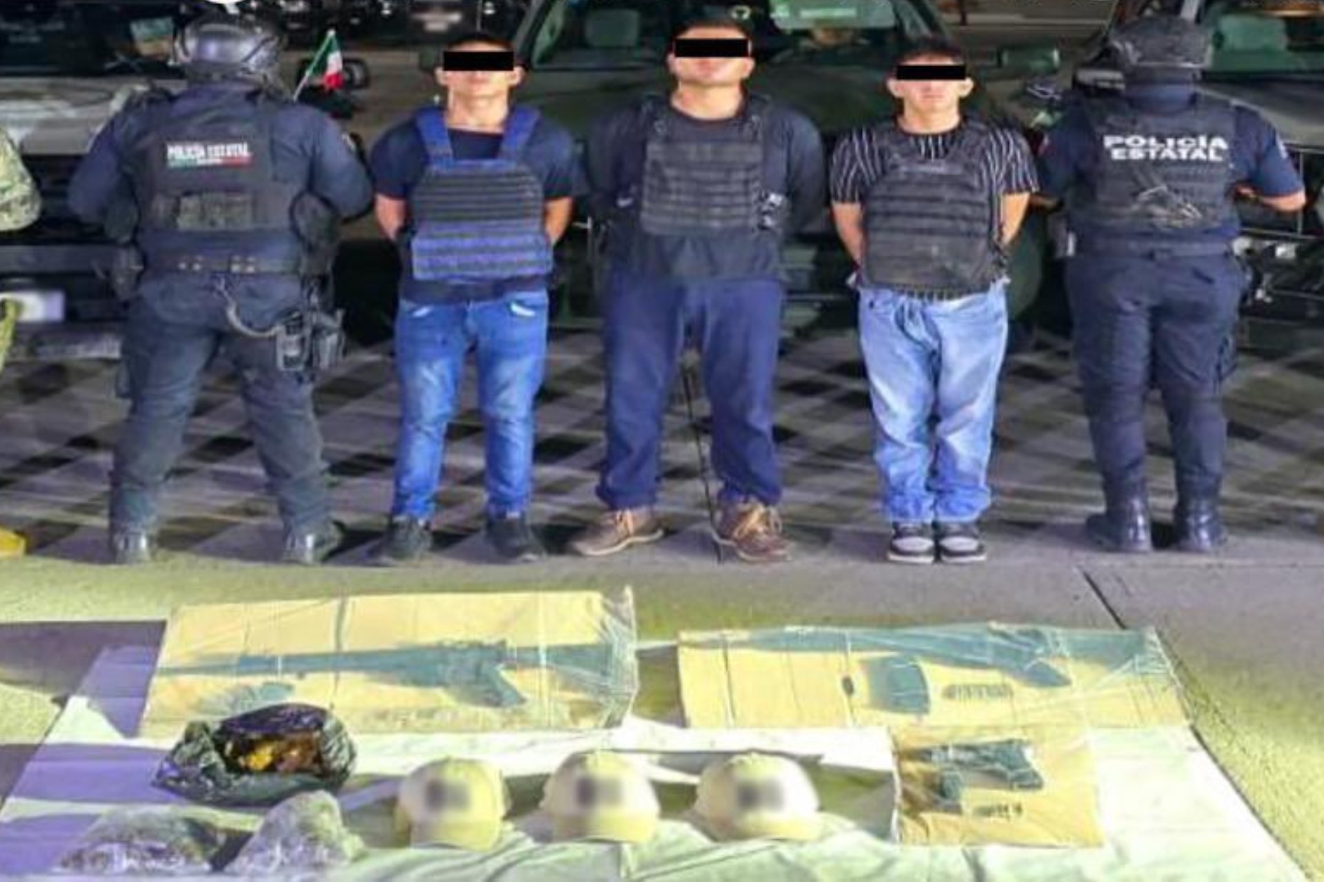 Detienen a tres hombres por extorsión en Centro, Tabasco
