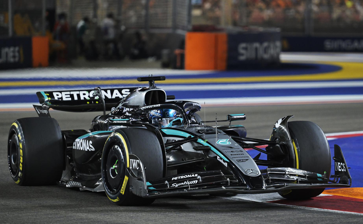 Russell gana el GP de Singapur; McLaren revalida el título de constructores de F1