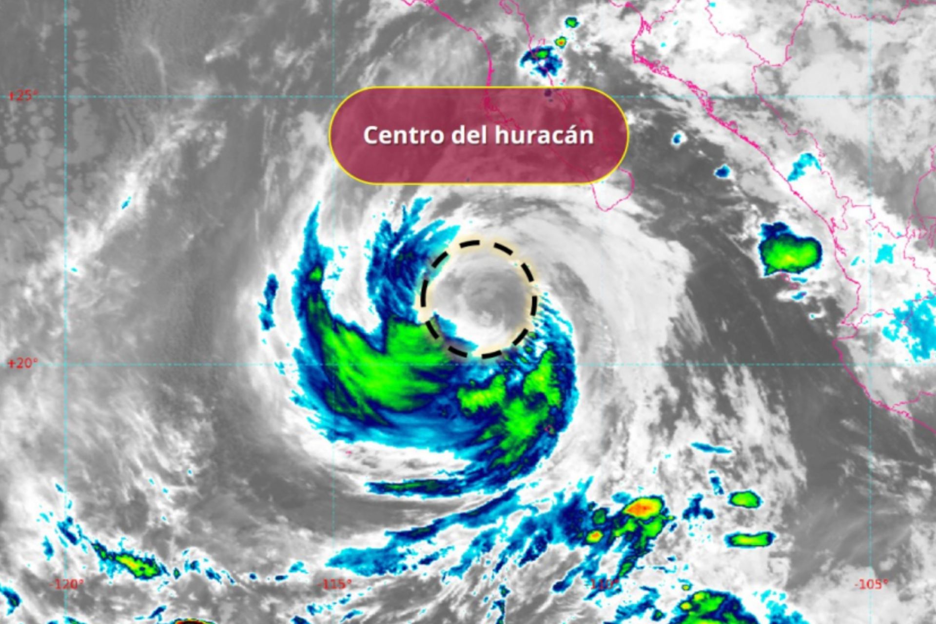 Huracán “Priscilla” en México: Pronóstico y trayectoria hoy 8 de octubre