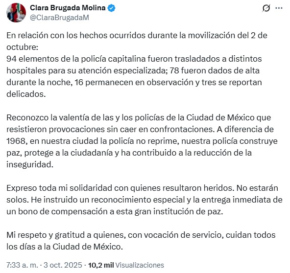pronunciamiento-de-clara-brugada-sobre-policias-heridos-en-marcha-del-2-de-octubre CDMX dará bono de compensación a policías heridos en marcha del 2 de Octubre - pronunciamiento-de-clara-brugada-sobre-policias-heridos-en-marcha-del-2-de-octubre