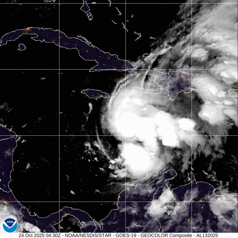 tormenta-tropical-melissa-24-oct Alerta Roja por 'Melissa' previo a ser huracán monstruo: ¿Qué países serán afectados? - tormenta-tropical-melissa-24-oct