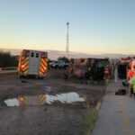 Volcadura de autobús en la carretera Hermosillo-Guaymas deja al menos 5 muertos